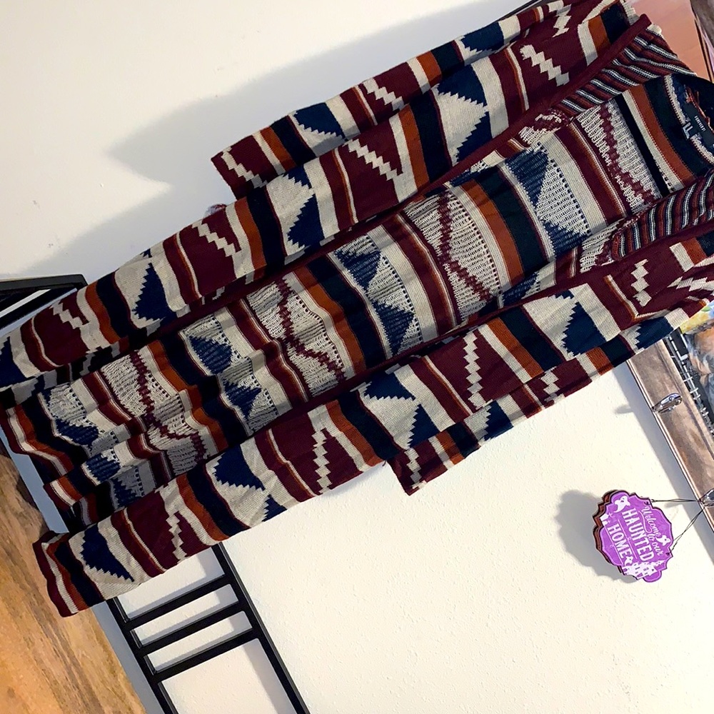 Western Print Cardigan